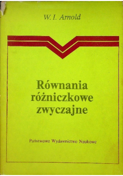 Równania różniczkowe zwyczajne
