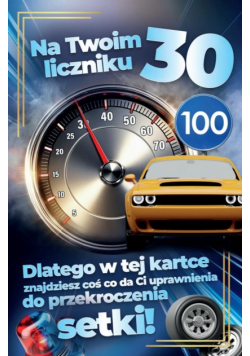 Karnet Prawo Jazdy 30 urodziny męskie