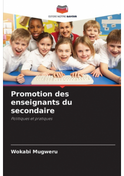 Promotion des enseignants du secondaire