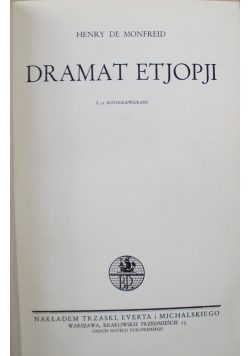 Dramat Etjopji ok 1933 r