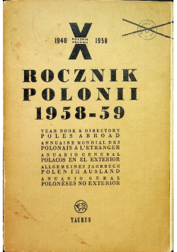 Rocznik polonii 1958 - 59