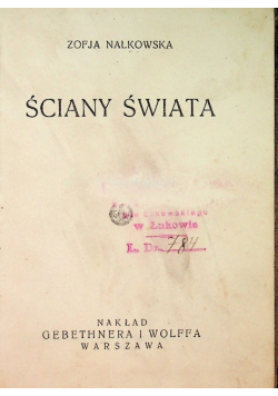 Ściany świata 1931 r.