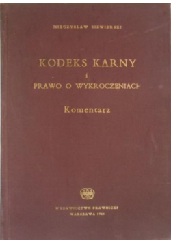 Kodeks karny i prawo o wykroczeniach