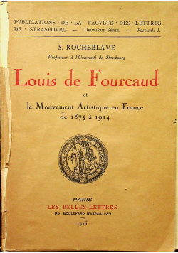 Louis de Fourcaud 1926 r.