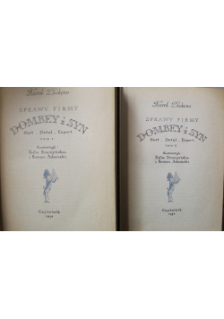 Sprawy firmy Dombey i syn 2 tomy