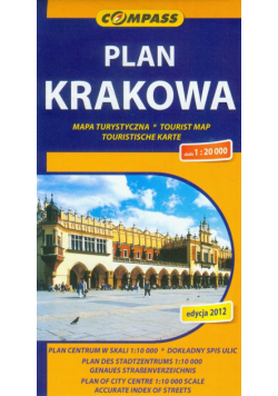 Plan Krakowa mapa turystyczna