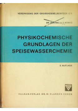 Physikochemische Grundlagen Der Speisewasserchemie