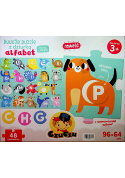 Duuuże puzzle z dziurką Alfabet