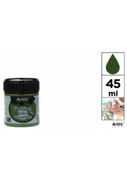 Farba do szkła i ceramiki 45ml zielona (6szt)