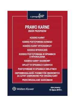Prawo karne. Zbiór przepisów