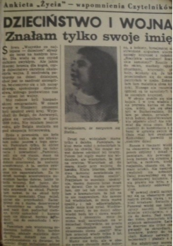 Dzieciństwo i wojna