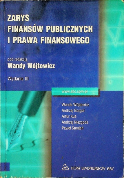 Zarys finansów publicznych i prawa finansowego