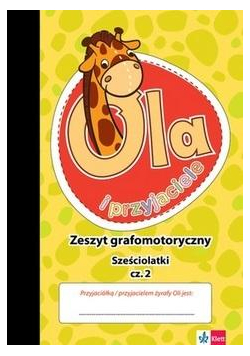 Żyrafa Ola. Zeszyt grafomotoryczny 6-latki cz.2