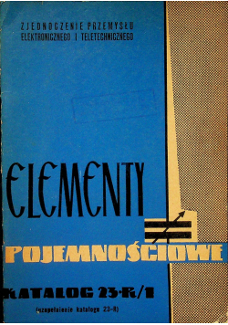 Elementy pojemnosciowe