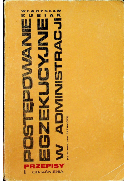 Postępowanie egzekucyjne w administracji