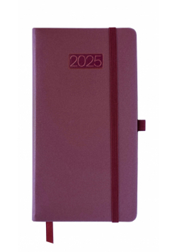Kalendarz 2025 LUX B6 tygodniowy czerwony KK-DLT L