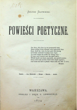 Biblioteka najcelniejszych utworów Literatury europejskiej Literatura Polska 2 tomy 1874 r.