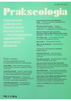 Prakseologia 158 t1 2016
