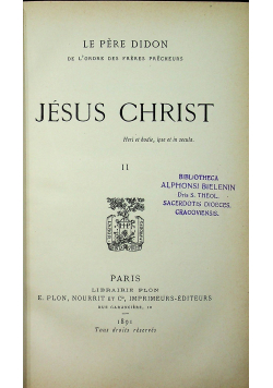 Jesus Christ II 1891 r.