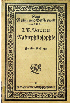 Naturphilosophie Zwei Aufsage 1919 r.