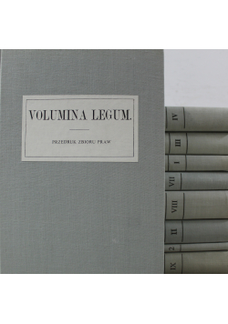 Volumina Legum 9 tomów reprint