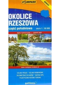 Mapa tur. - Okolice Rzeszowa cz. południowa