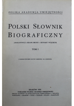 Polski Słownik Biograficzny tom I 1935 r
