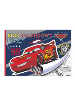 Blok rysunkowy biały A4/20K Cars