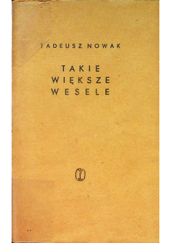 Takie większe wesele