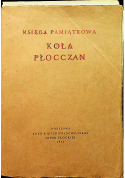 Księga pamiątkowa Koła płocczan 1931