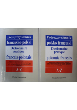 Podręczny słownik francusko polski A Z i A Ż 2 tomy