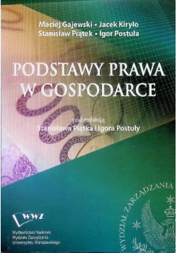 Podstawy prawa w gospodarce