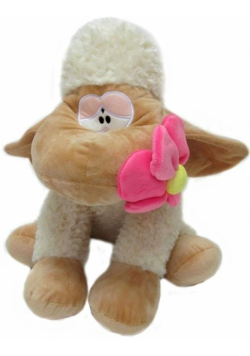 Owieczka z kwiatkiem 45cm