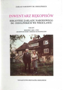 Inwentarz rękopisów Tom XIV