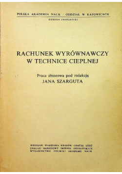 Rachunek wyrównawczy w technice cieplnej