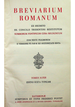 Breviarium Romanum tomus alter