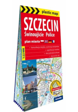 Plastic map Szczecin, Świnoujście, Police w.2025