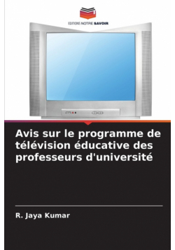 Avis sur le programme de télévision éducative des professeurs d'université