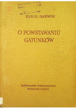 Darwin o powstawaniu gatunku