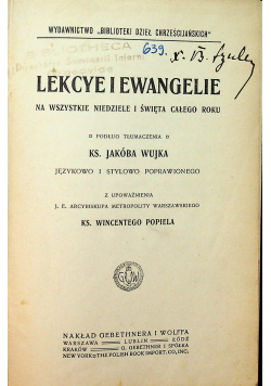 Lekcye i ewangelie  1902r