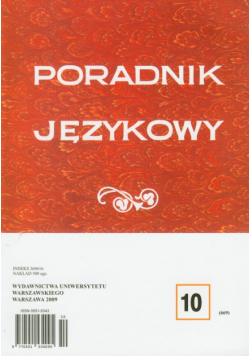 Poradnik językowy 10/2009
