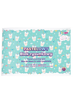 Blok rysunkowy pastelowy Lenka A4/14K 1szt STRIGO