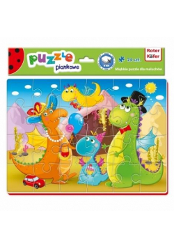 Miękkie puzzle A4 Śmieszne zdjęcia Dinozaury
