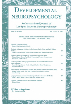 Origins of Language Disorders