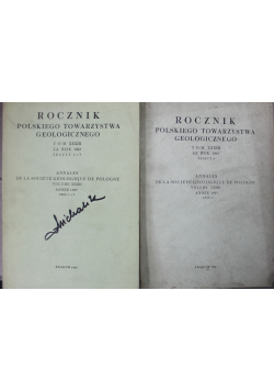 Rocznik Polskiego towarzystwa geologicznego Tom XXXIII zeszyty 1 do 4