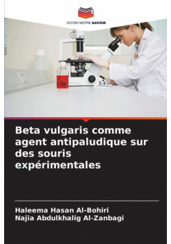 Beta vulgaris comme agent antipaludique sur des souris expérimentales