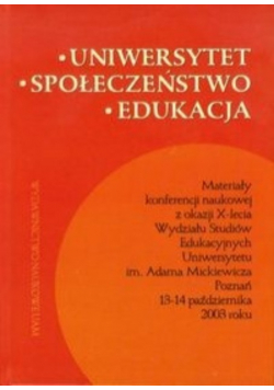 Uniwersytet społeczeństwo edukacja