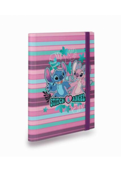 Teczka A5 przestrzenna z gumką Stitch wzór 3