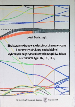 Struktura elektronowa właściwości matematyczne i parametry struktury nadsubtelnej wybranych międzymetalicznych związków żelaza o strukturze typu B2 DO3 I L21