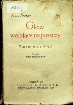 Głosy wołające na puszczy 1925 r